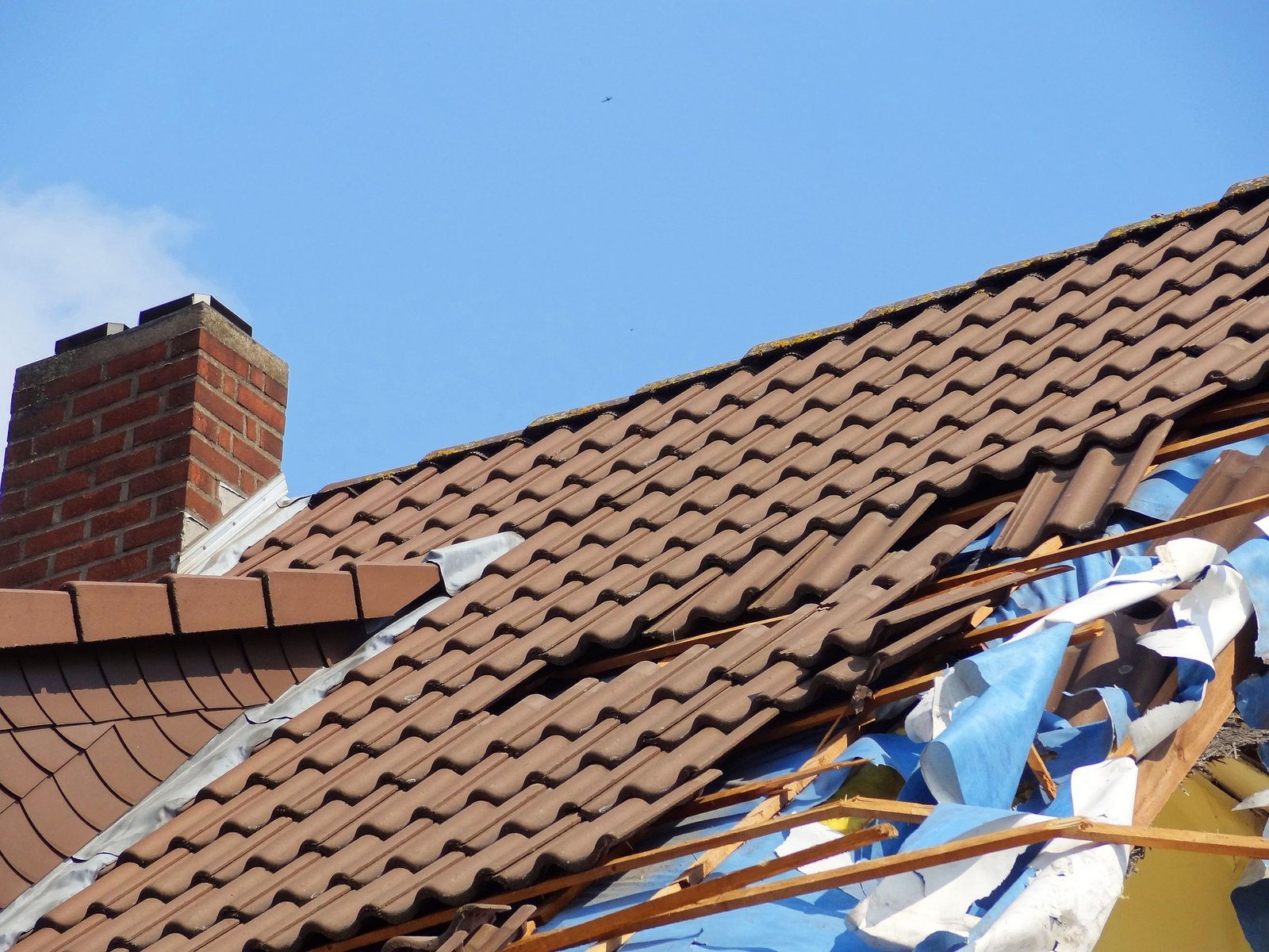 storm damage roof